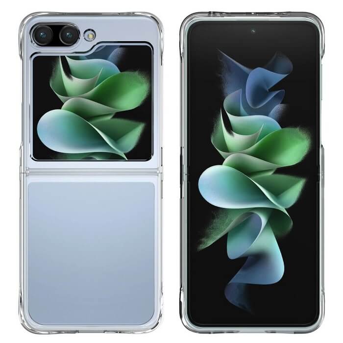 Противоударен Калъф за Samsung Galaxy Z Flip 5, GKK Hybrid Clear Case, Прозрачен (7)