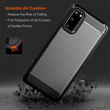 Противоударен Калъф за Samsung S20 FE, Premium Carbon Case, Черен (2)