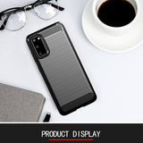Противоударен Калъф за Samsung S20 FE, Premium Carbon Case, Черен (6)