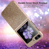 Калъф с Изящна Декорация за Samsung Z Flip 5, Bling Case, Розов (3)