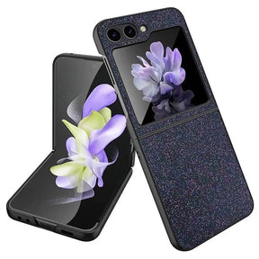 Калъф с Изящна Декорация за Samsung Z Flip 5, Bling Case, Черен