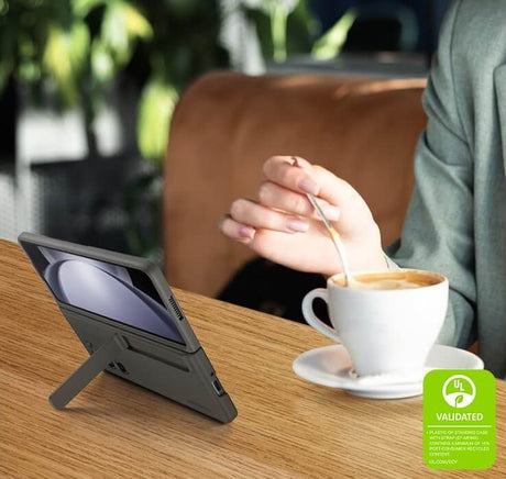 Оригинален Калъф с Каишка за Samsung Z Fold 5, Standing Strap Case, EF-MF946CBEGWW, Черен (5)