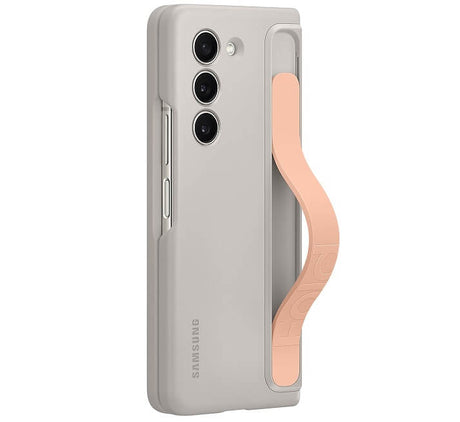 Оригинален Калъф с Каишка за Samsung Z Fold 5, Standing Strap Case, EF-MF946CUEGWW, Бежов (3)