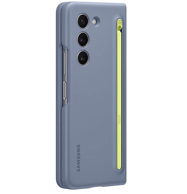 Оригинален Калъф с Писалка за Samsung Z Fold 5, Slim S Pen Case EF-OF94PCLEGWW, Син (4)