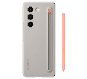 Оригинален Калъф с Писалка за Samsung Z Fold 5, Slim S Pen Case EF-OF94PCUEGWW, Бежов