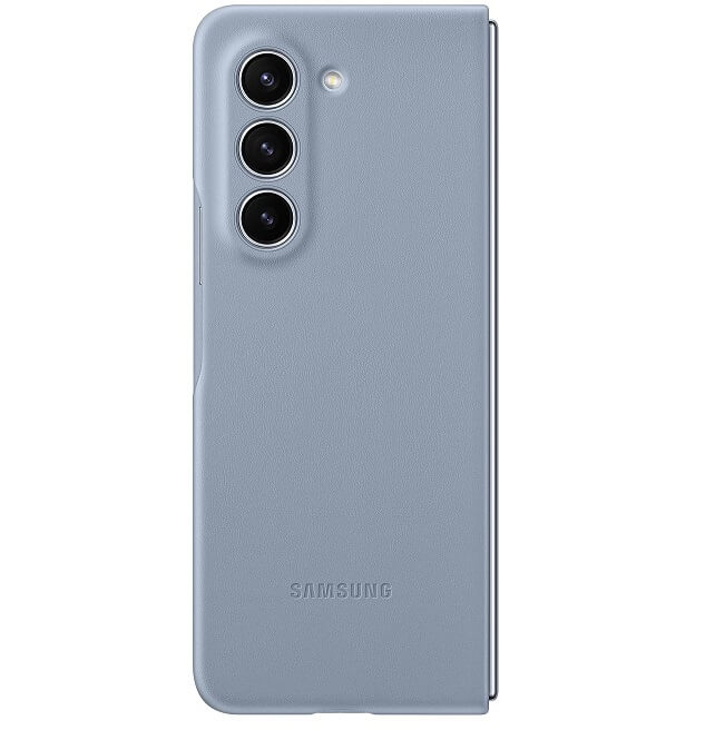 Оригинален Кожен Калъф за Samsung Z Fold 5, Eco-Leather Case EF-VF946PLEGWW, Син (3)