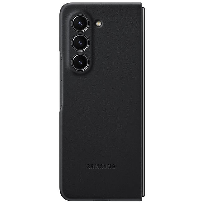Оригинален Кожен Калъф за Samsung Z Fold 5, Eco-Leather Case EF-VF946PBEGWW, Черен (3)