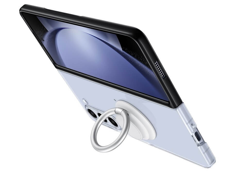 Оригинален Калъф с Поставка за Samsung Z Fold 5, Clear Gadget Case EF-XF946CTEGWW, Прозрачен (3)