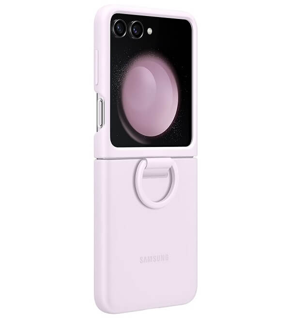 Оригинален Силиконов Калъф Samsung Z Flip 5, Silicone Ring Cover Case EF-PF731TVEGWW, Лилав