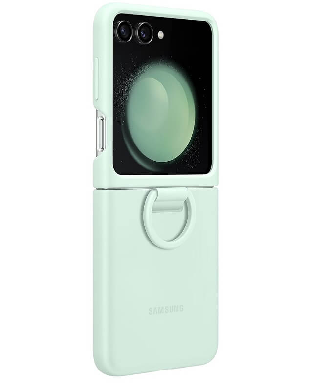 Оригинален Силиконов Калъф Samsung Z Flip 5, Silicone Ring Cover Case EF-PF731TMEGWW, Зелен
