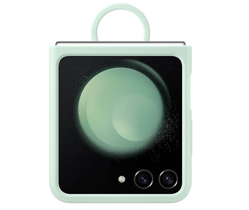 Оригинален Силиконов Калъф Samsung Z Flip 5, Silicone Ring Cover Case EF-PF731TMEGWW, Зелен (3)