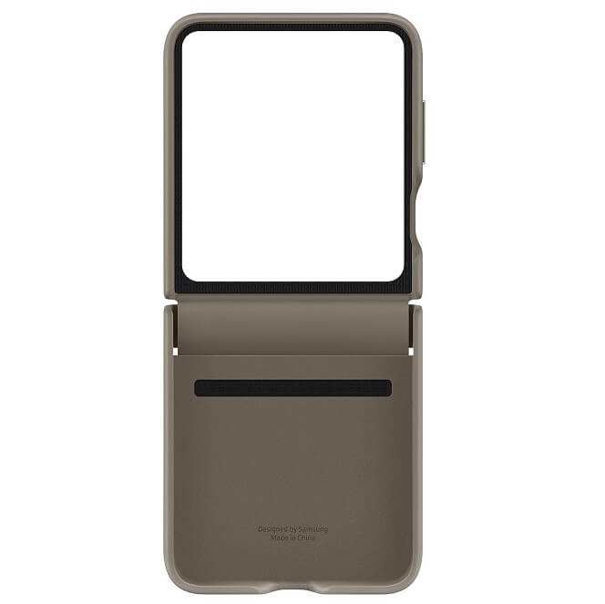 Оригинален Кожен Калъф Samsung Z Flip 5, Flap Eco Leather Case EF-VF731PAEGWW, Кафяв (4)