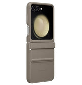 Оригинален Кожен Калъф Samsung Z Flip 5, Flap Eco Leather Case EF-VF731PAEGWW, Кафяв (3)