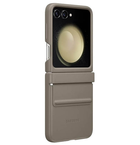 Оригинален Кожен Калъф Samsung Z Flip 5, Flap Eco Leather Case EF-VF731PAEGWW, Кафяв (3)