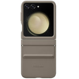 Оригинален Кожен Калъф Samsung Z Flip 5, Flap Eco Leather Case EF-VF731PAEGWW, Кафяв