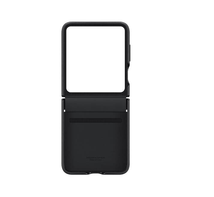 Оригинален Кожен Калъф Samsung Z Flip 5, Flap Eco Leather Case EF-VF731PBEGWW, Черен (3)