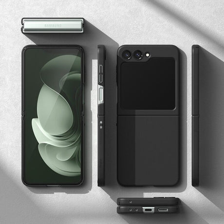Тънък Калъф за Samsung Z Flip 5, Ringke Slim Case, Черен (7)