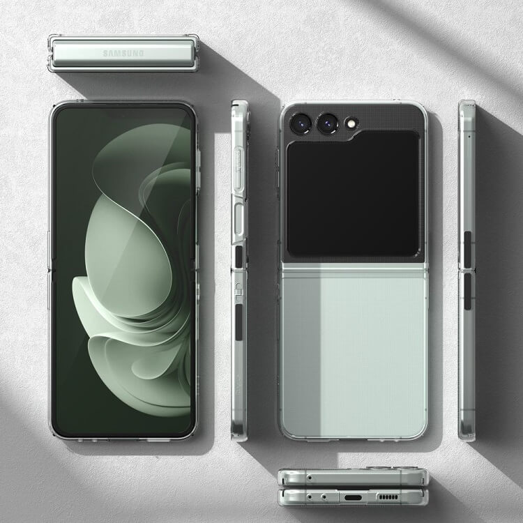 Тънък Калъф за Samsung Z Flip 5, Ringke Slim Case, Прозрачен (7)