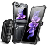 Противоударен Калъф за Samsung Z Flip 5, Supcase Iblsn ArmorBox, Черен (2)