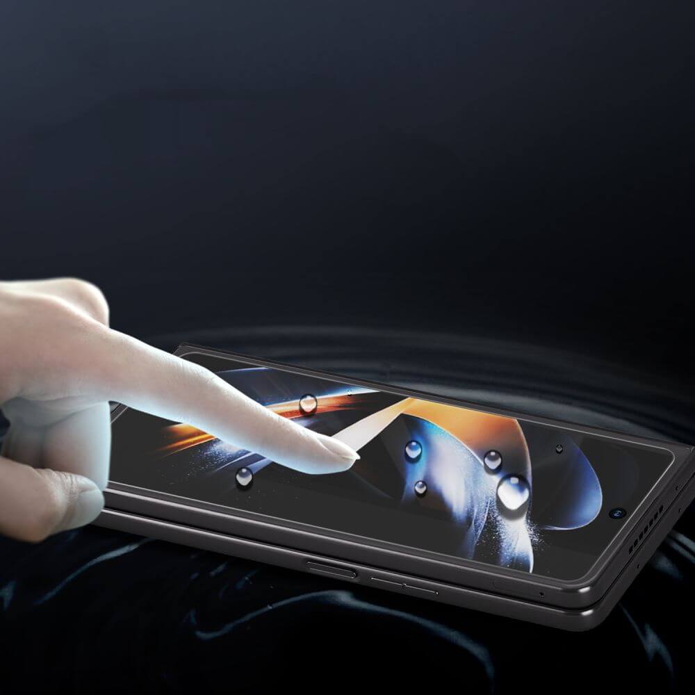 Протектор за Външния Дисплей за Samsung Z Fold 5, Whitestone Dome UV Glass x2, Прозрачен (4)
