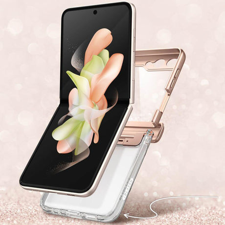 Дамски Калъф с Предпазител за Samsung Z Flip 5, Supcase Iblsn Cosmo Marble, Розов (6)