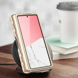 Дамски Калъф за Samsung Z Fold 5, Supcase Iblsn Cosmo Marble, Розов (6)
