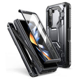 Противоударен Калъф за Samsung Z Fold 5, Supcase Iblsn ArmorBox Pen, Черен (2)
