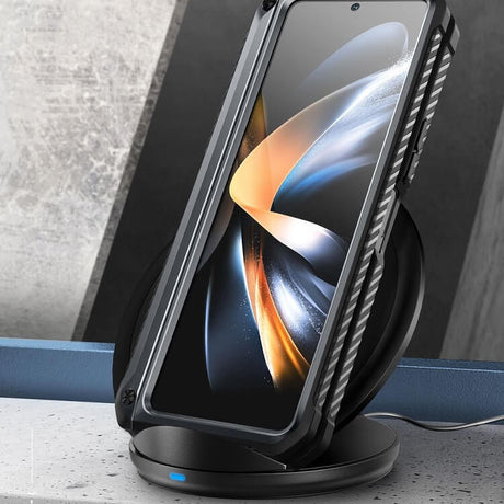Противоударен Калъф за Samsung Z Fold 5, Supcase Iblsn ArmorBox Pen, Черен (6)