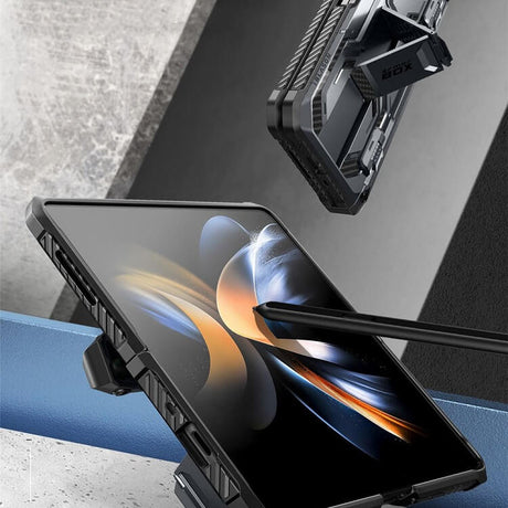 Противоударен Калъф за Samsung Z Fold 5, Supcase Iblsn ArmorBox Pen, Черен (5)