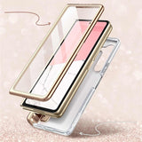 Дамски Калъф за Samsung Z Fold 5, Supcase Iblsn Cosmo Marble, Розов (3)
