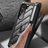 Противоударен Калъф за Samsung Z Fold 5, Supcase Unicorn Beetle Pro Pen, Черен (6)