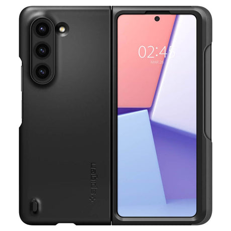 Калъф с S Pen Поставка за Samsung Z Fold 5, Spigen Thin Fit Pen Case, Черен (3)