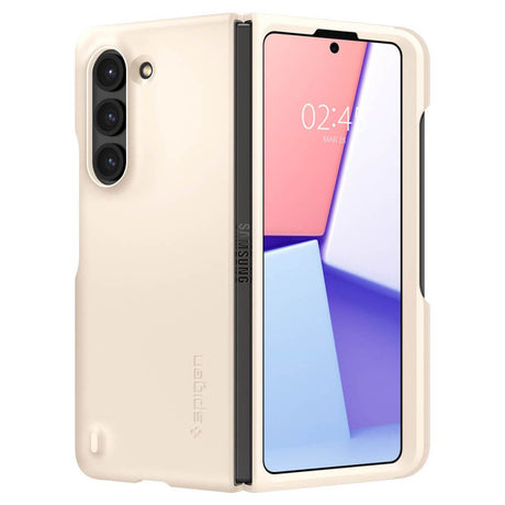 Калъф с S Pen Поставка за Samsung Z Fold 5, Spigen Thin Fit Pen Case, Бежов (2)