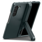 Калъф с Pen Поставка и Предпазител за Samsung Z Fold 5, Spigen Tough Armor Pro Case, Зелен (4)