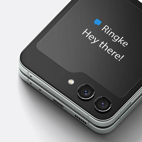 Протектор за Външния Дисплей на Samsung Z Flip 5, Ringke Glass, Прозрачен (3)