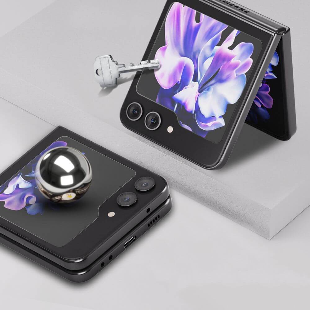 Протектор за Външния Дисплей на Samsung Z Flip 5, Whitestone EZ Glass, Прозрачен (3)