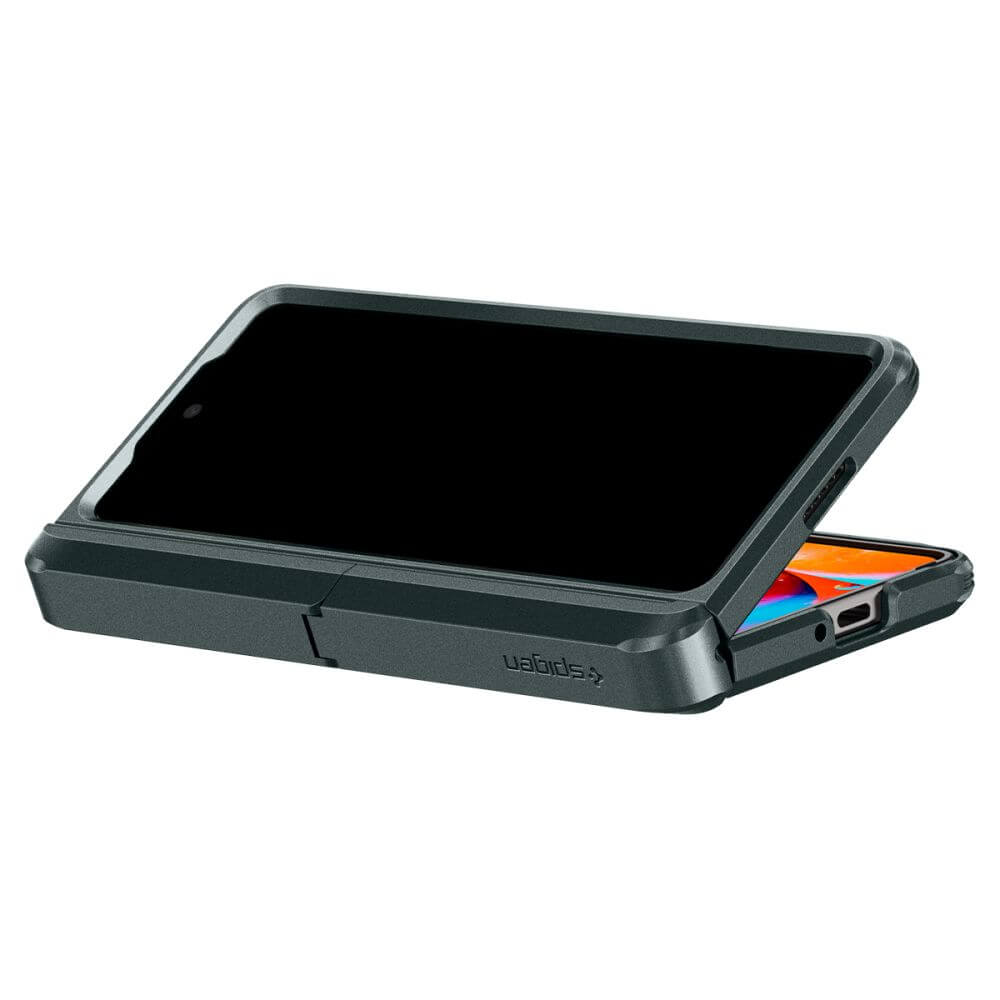 Калъф с Pen Поставка и Предпазител за Samsung Z Fold 5, Spigen Tough Armor Pro Case, Зелен (7)