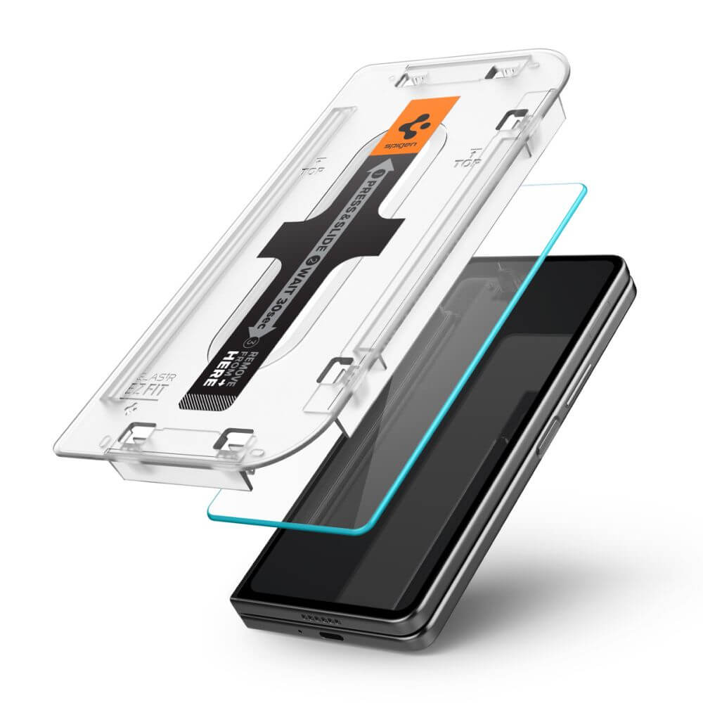 Протектор за Външния Дисплей на Samsung Z Fold 5, Spigen EZ Fit Glass 2бр., Прозрачен (2)