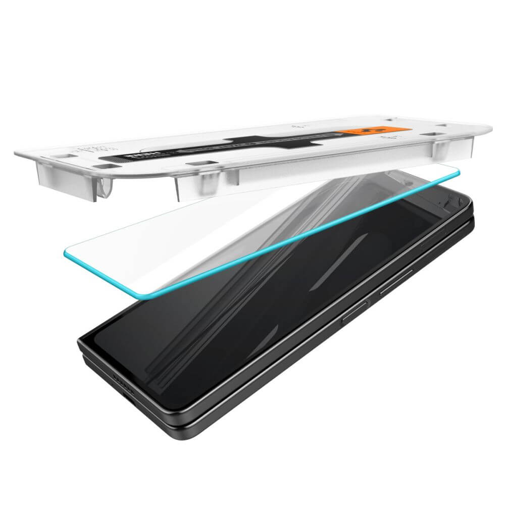 Протектор за Външния Дисплей на Samsung Z Fold 5, Spigen EZ Fit Glass 2бр., Прозрачен (5)