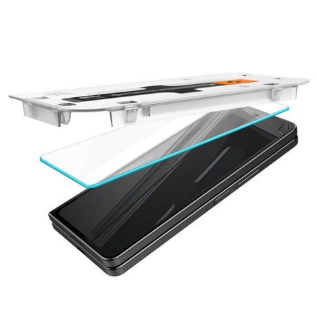 Протектор за Външния Дисплей на Samsung Z Fold 5, Spigen EZ Fit Glass 2бр., Прозрачен (5)