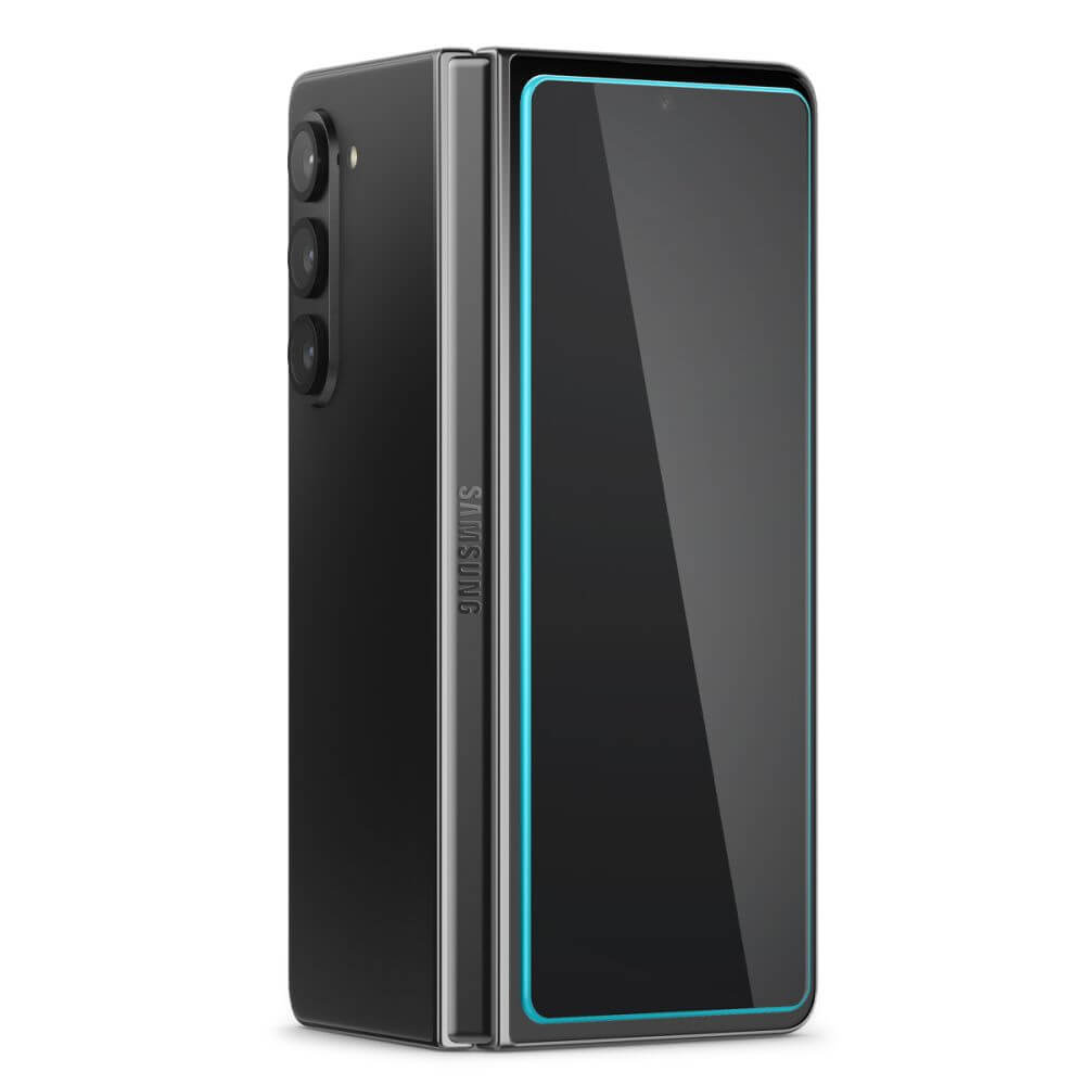 Протектор за Външния Дисплей на Samsung Z Fold 5, Spigen EZ Fit Glass 2бр., Прозрачен (6)
