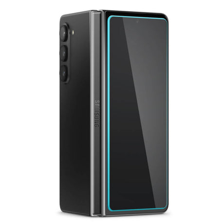 Протектор за Външния Дисплей на Samsung Z Fold 5, Spigen EZ Fit Glass 2бр., Прозрачен (6)