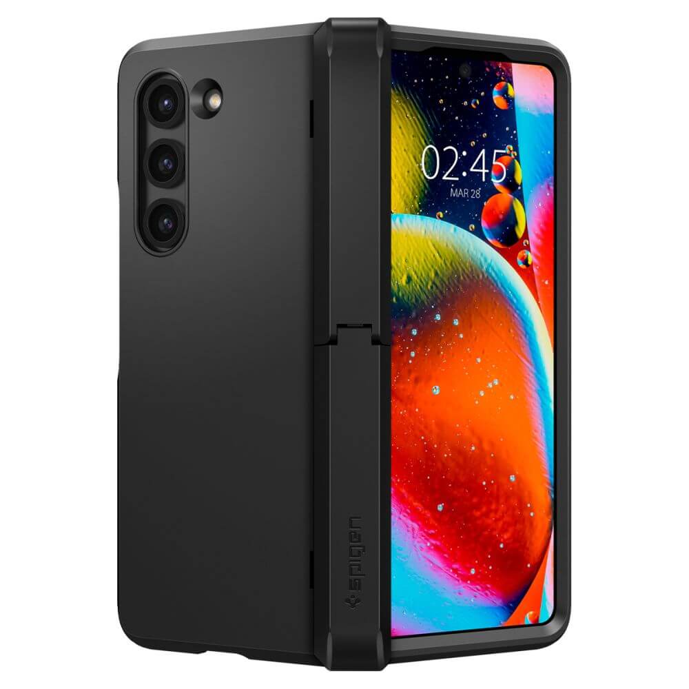 Калъф с Pen Поставка и Предпазител за Samsung Z Fold 5, Spigen Tough Armor Pro Case, Черен (2)