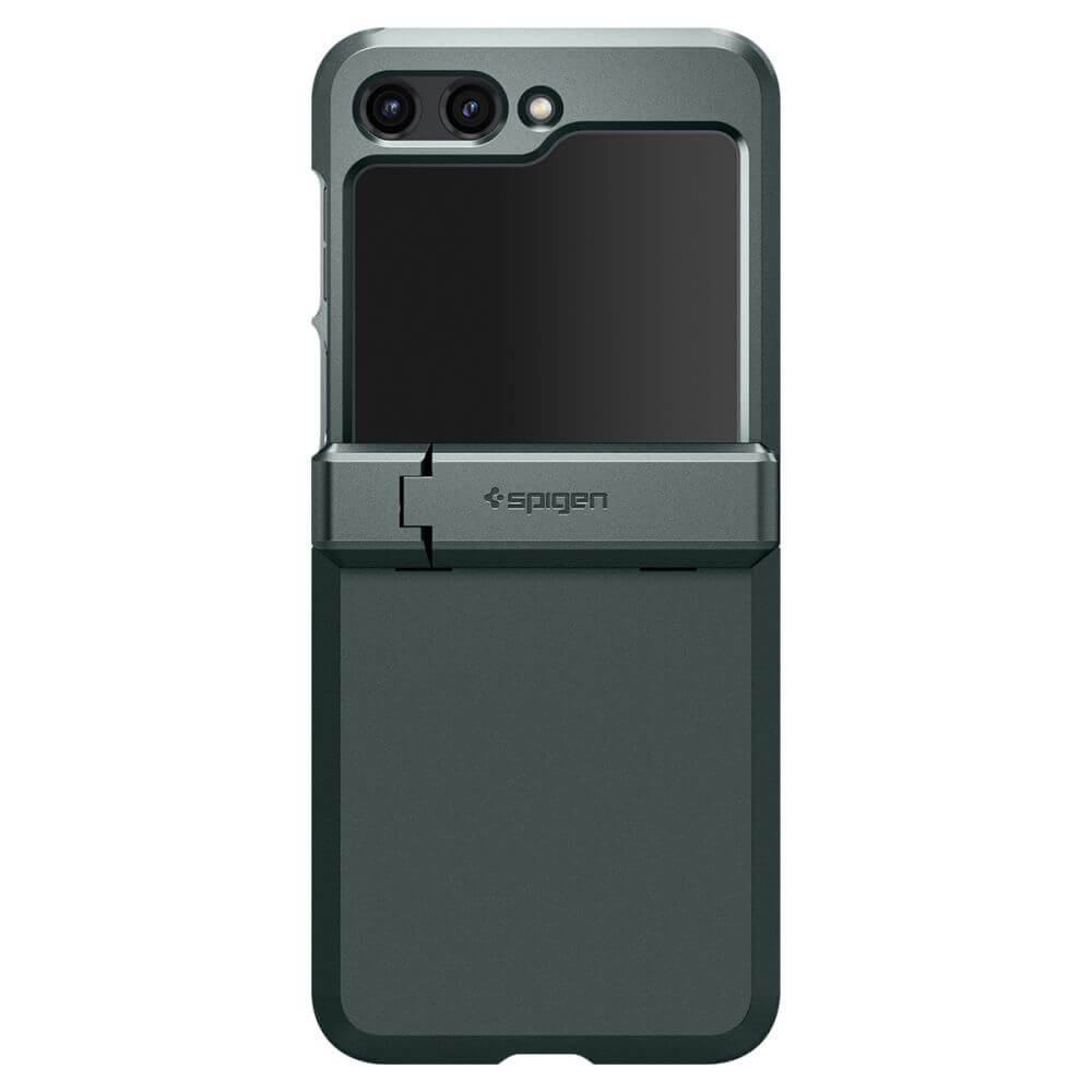 Калъф с Предпазител за Samsung Z Flip 5, Spigen Tough Armor Case, Зелен (4)