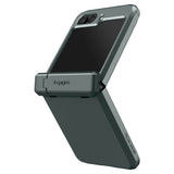 Калъф с Предпазител за Samsung Z Flip 5, Spigen Tough Armor Case, Зелен (3)