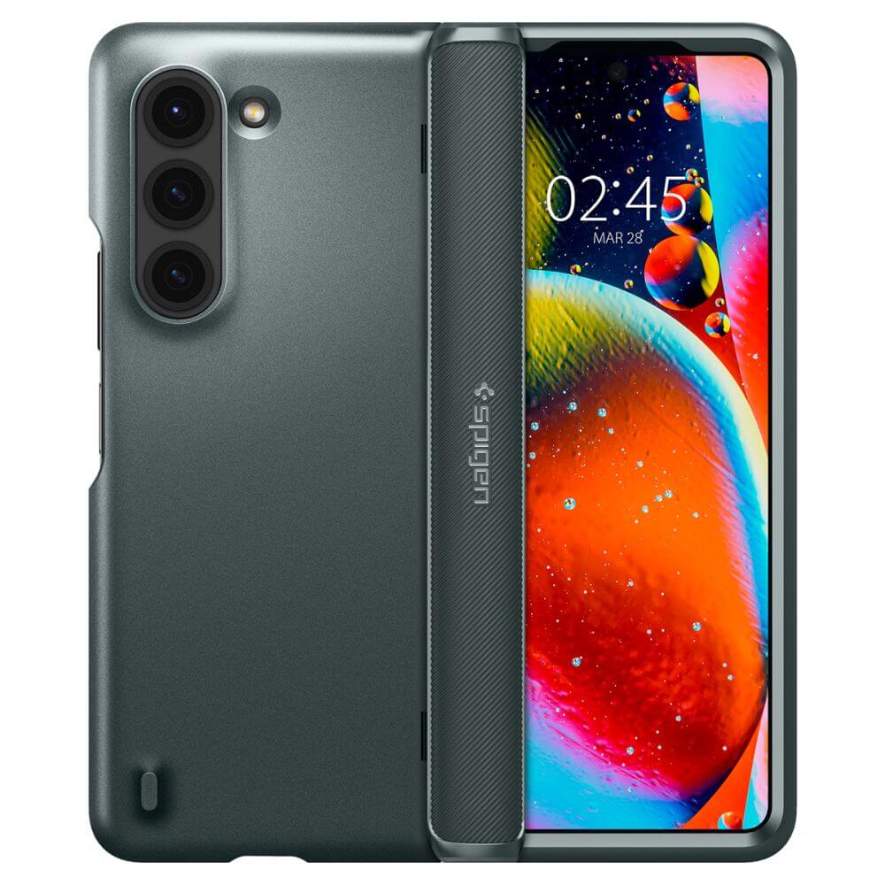 Калъф с Предпазител за Samsung Z Fold 5, Spigen Slim Armor Pro Case, Зелен (3)