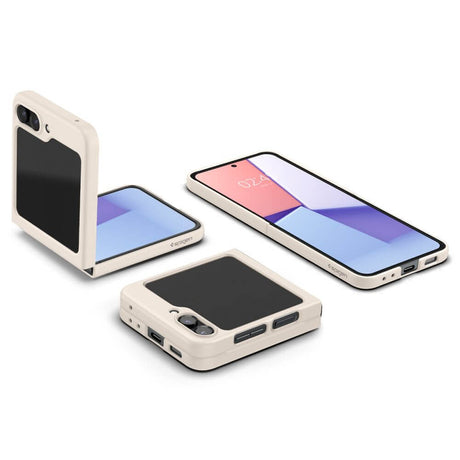 Тънък Калъф за Samsung Z Flip 5, Spigen AirSkin Case, Бежов (6)