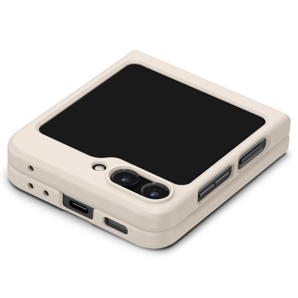 Тънък Калъф за Samsung Z Flip 5, Spigen AirSkin Case, Бежов (5)