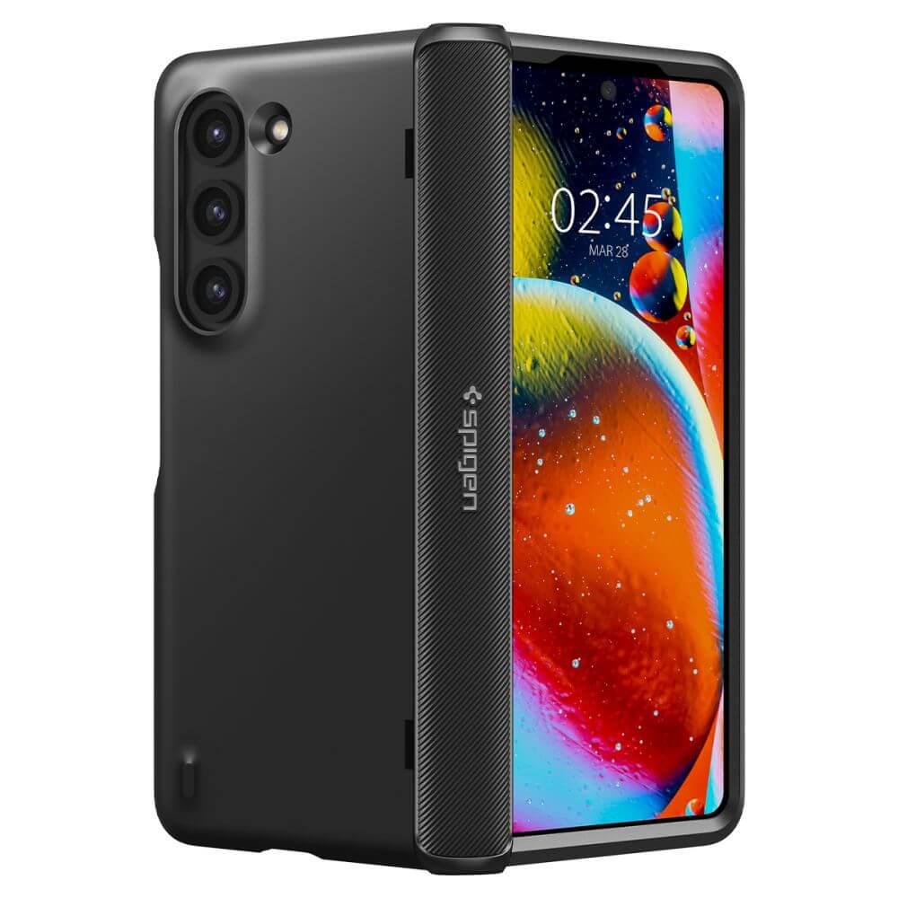 Калъф с Предпазител за Samsung Z Fold 5, Spigen Slim Armor Pro Case, Черен