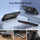 Magsafe Калъф за iPhone 15 Pro Max, ESR Classic Hybrid Kickstand Magnetic Case, Черен (6)